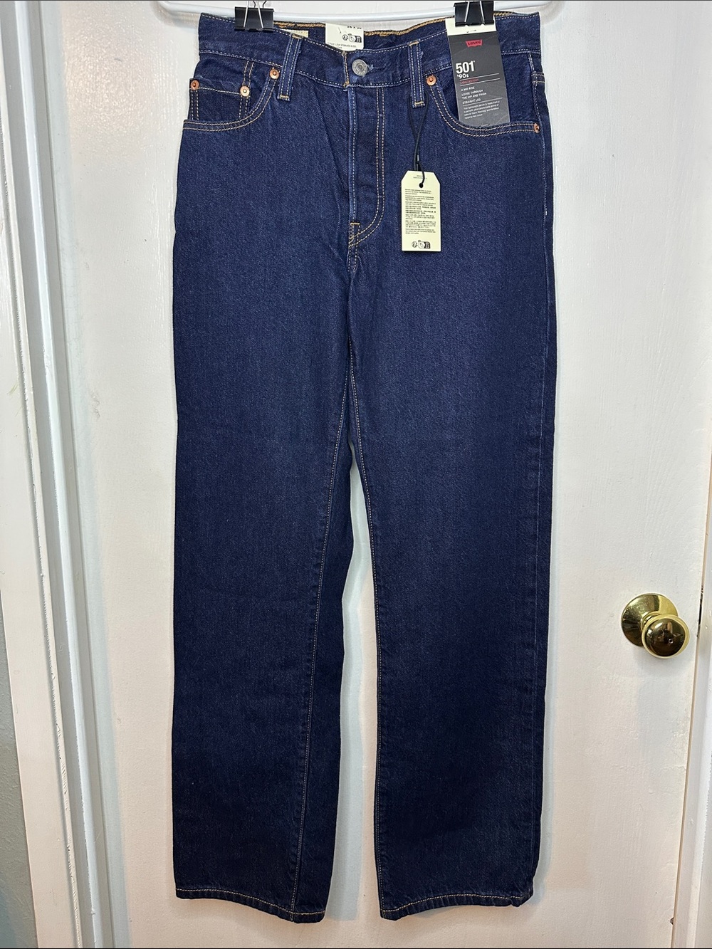 Levi's 501 90s Lightweight Straight Jeans in Dark Indigo